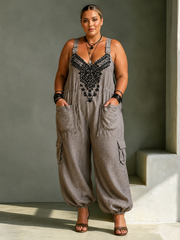 Astrids – Embroidered boho jumpsuit