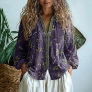 Alexandra™ | Retro printed blouse
