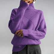 Florence™ | Turtleneck Sweater – Purple