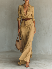 Chiara | Draped Maxi Dress