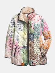 Suri™ | Women's Floral Print Quilted Jacket