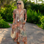 Iris – A light, flowing dress with a flattering silhouette