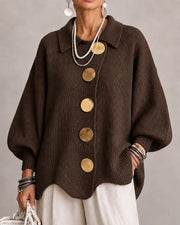The Elara | Oversized Button Knit Cardigan