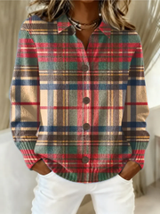 Gloria™ | Women's Multicolor Plaid Button Cardigan