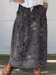 Ivy™ | Women's Floral Art Pocket Skirt-Pants