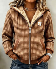 Maisie | Sherpa-Lined Quilted Zip-Up Hooded Jacket