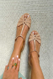 Barbara™ | Women's Retro Peep-Toe T-Strap Sandals