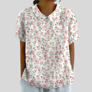 Florentine™ | Women's Floral Collared Blouse