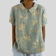 Fernande™ | Women's Floral Collared Blouse