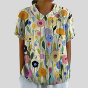 Idalia™ | Women's Floral Collared Blouse