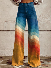 Léa - Retro zigzag smart trousers