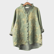 Placidia™ | Women's Ruffle Floral Blouse