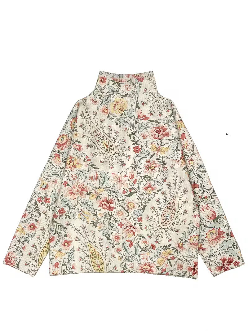 Mirielle™ | Heirloom Floral Turtleneck