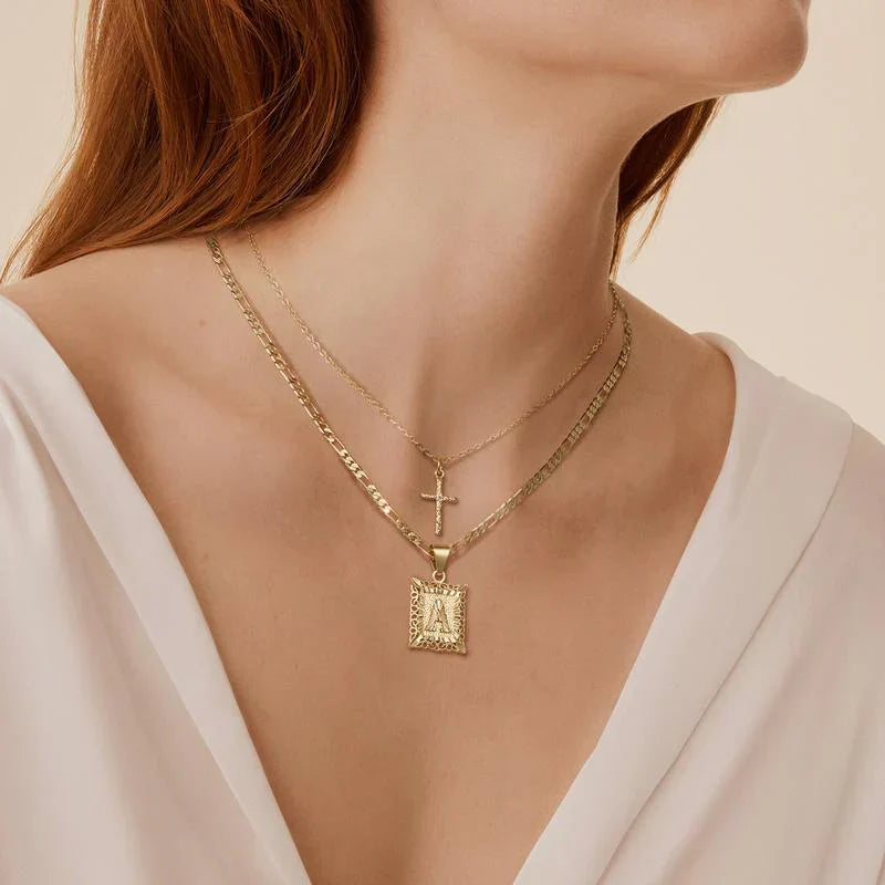 CROSS INITIAL™ | GOLD NECKLACE SET