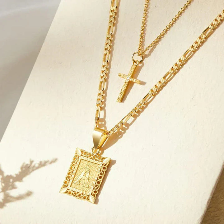 CROSS INITIAL™ | GOLD NECKLACE SET
