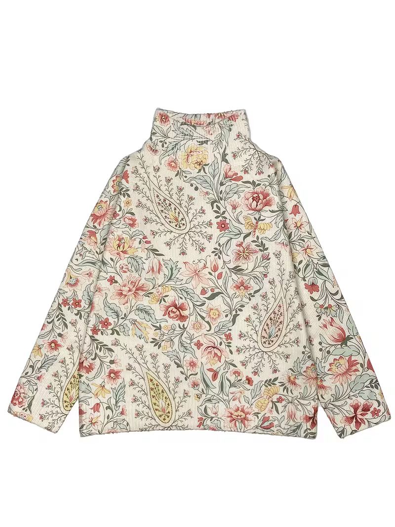 Mirielle™ | Heirloom Floral Turtleneck