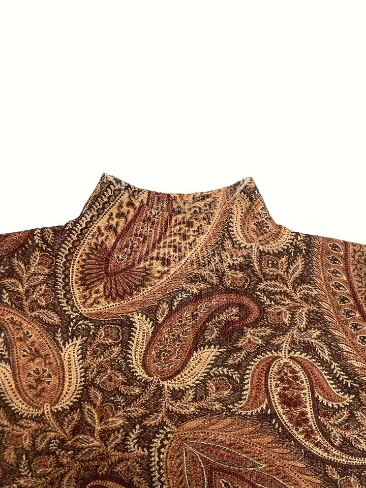 Caraway™ | Amber Paisley Turtleneck