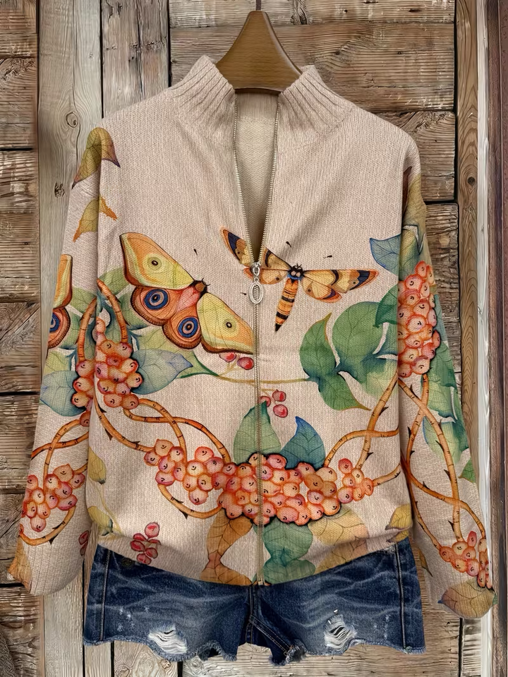 Brontë™ | Butterfly Garden Zip Cardigan