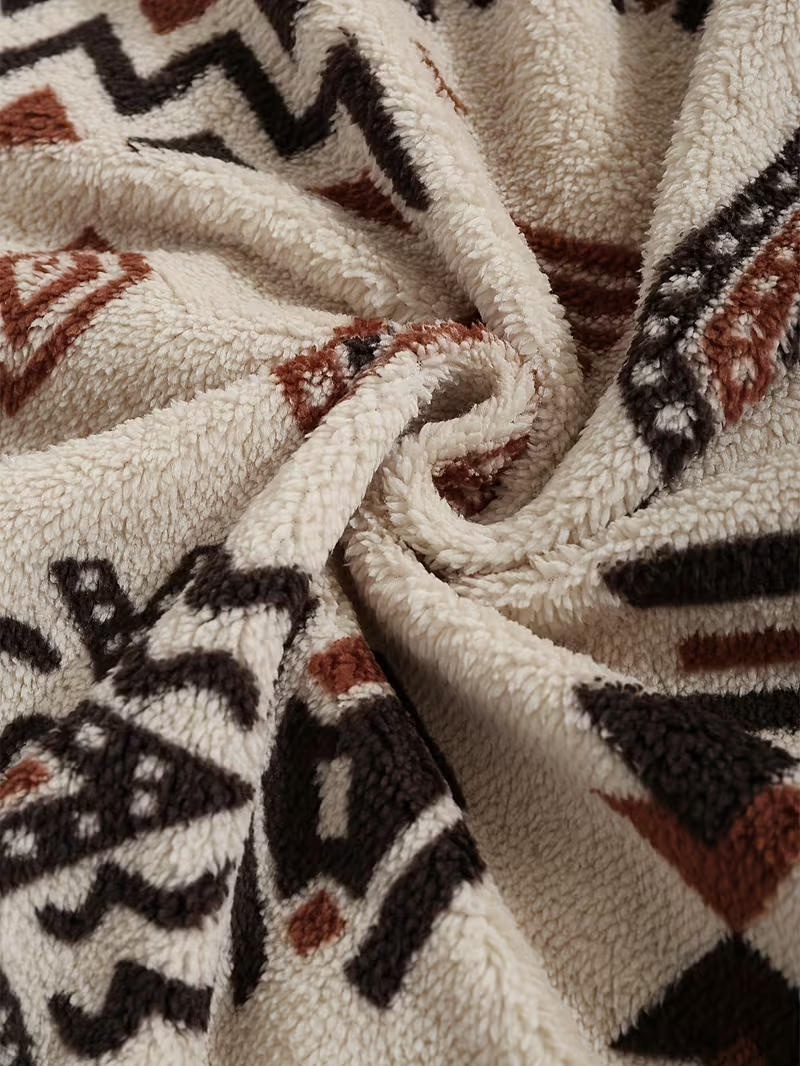 Wynora™ | Aztec Half-Zip Sherpa Pullover