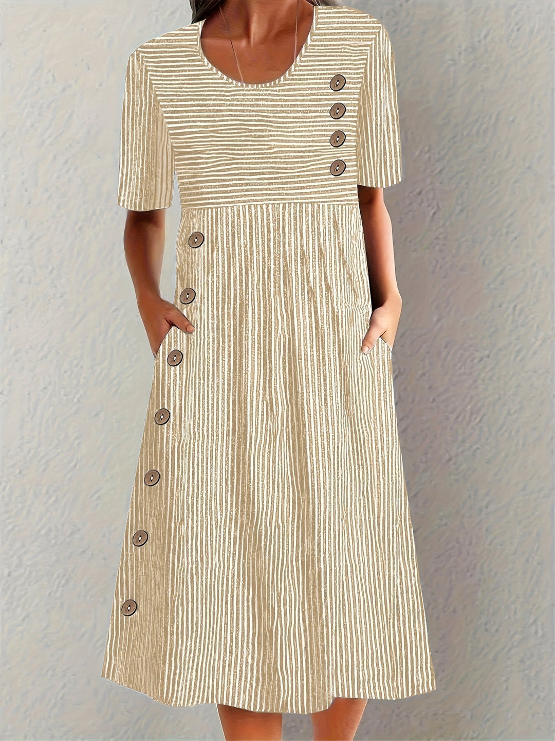 Coralie™ | Women's Classic Striped Maxi Dress