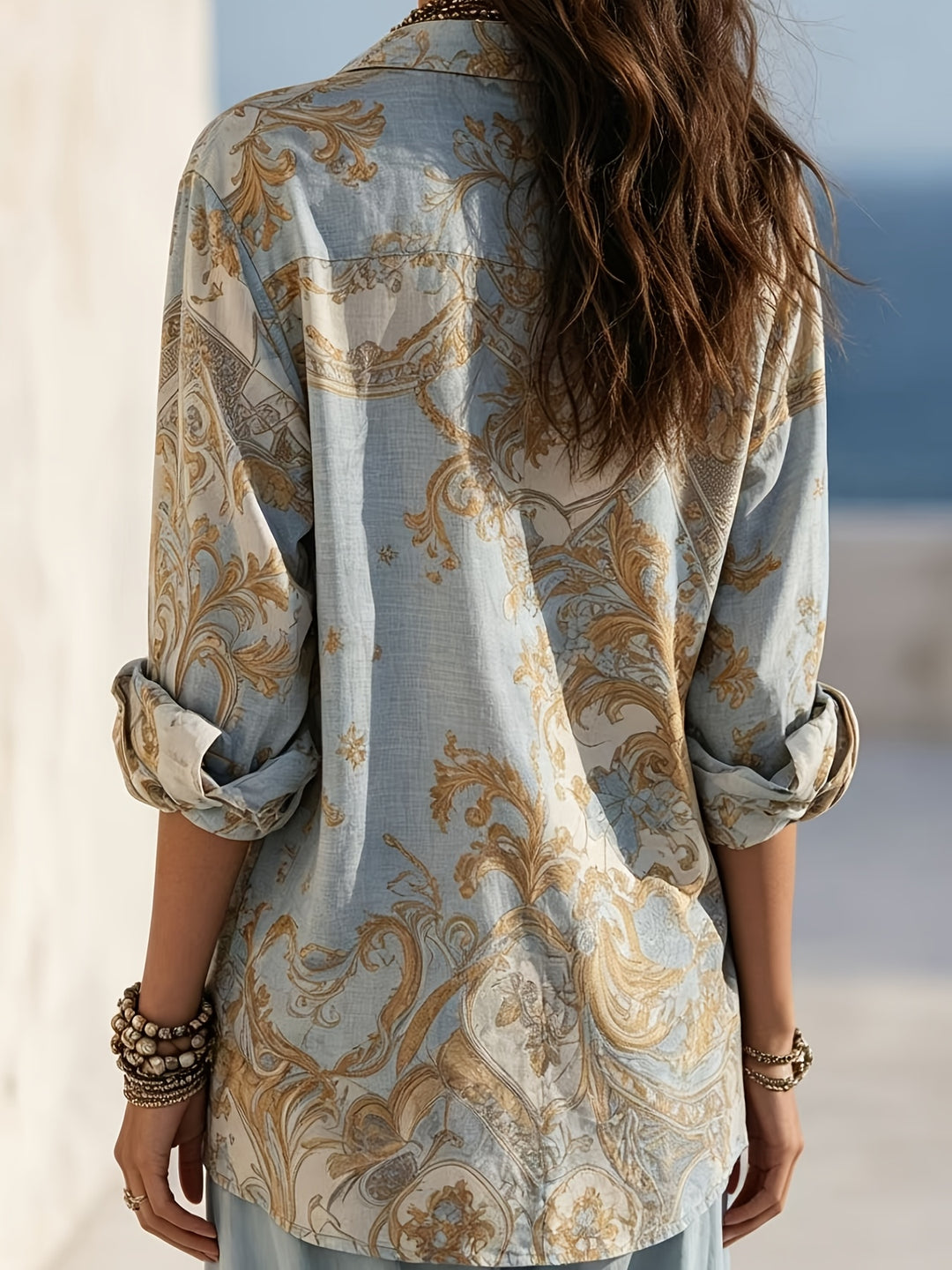 Saskia | Baroque Gilded Shirt