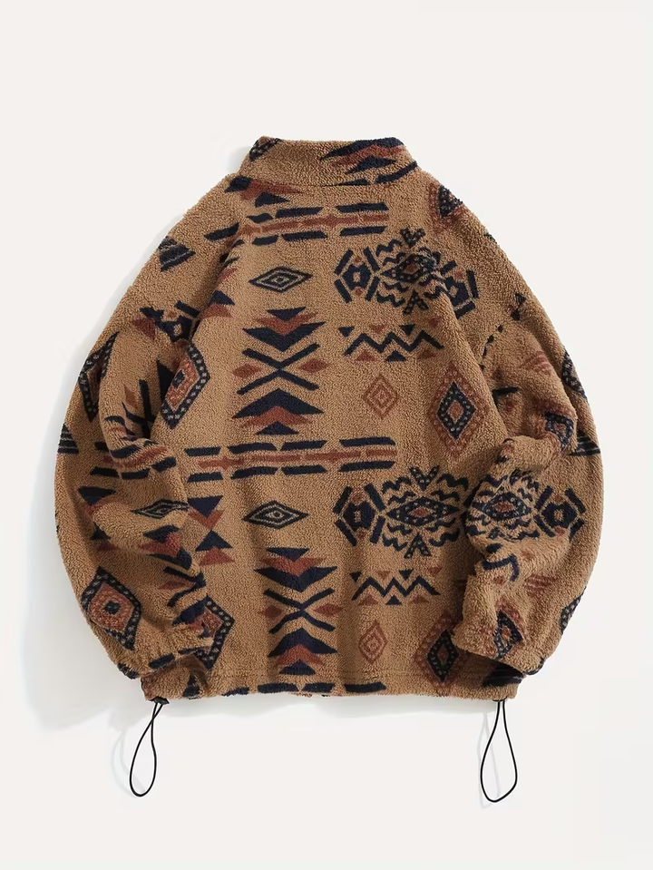Roanne™ | Camel Aztec Sherpa Bomber