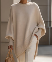 Jennifer | Oversized Draped Wide-Neck Sweater