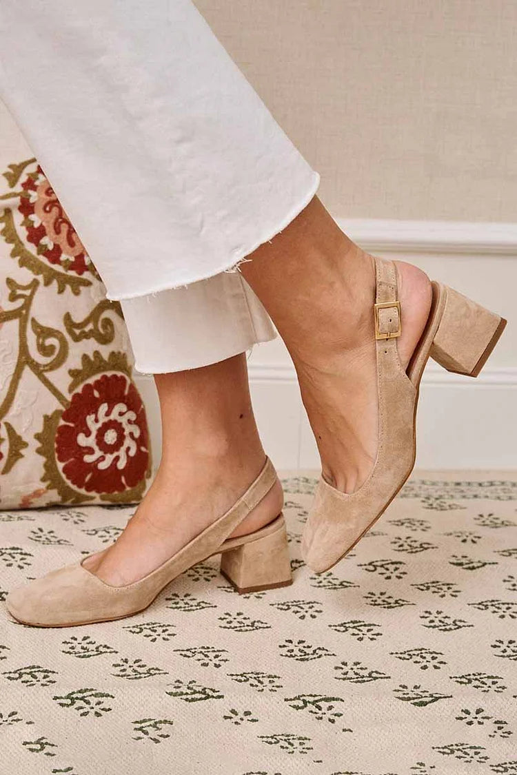Rica™ | Women's Square-Toe Slingback Block Heels