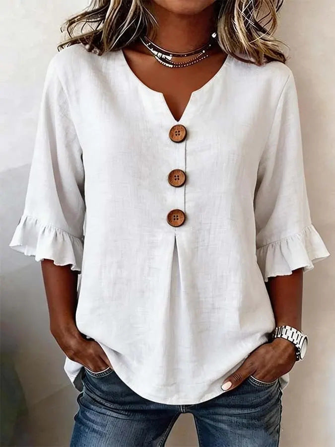 Josephine | Ruffle-Sleeve Blouse
