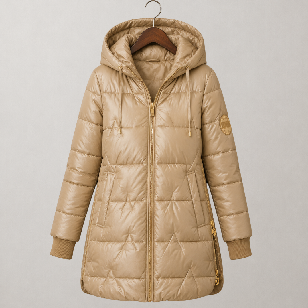 Devonna Long Warm Quilted Jacket
