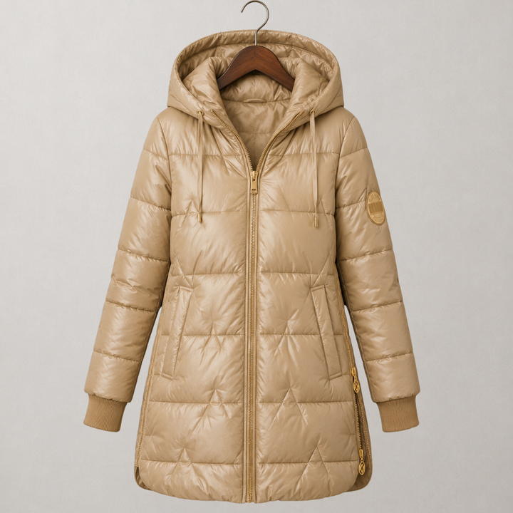 Devonna Long Warm Quilted Jacket