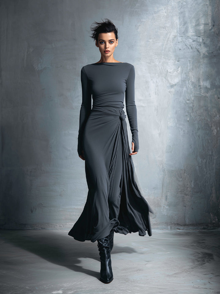 Naiara ❘ Maxi Dress with Side Knot