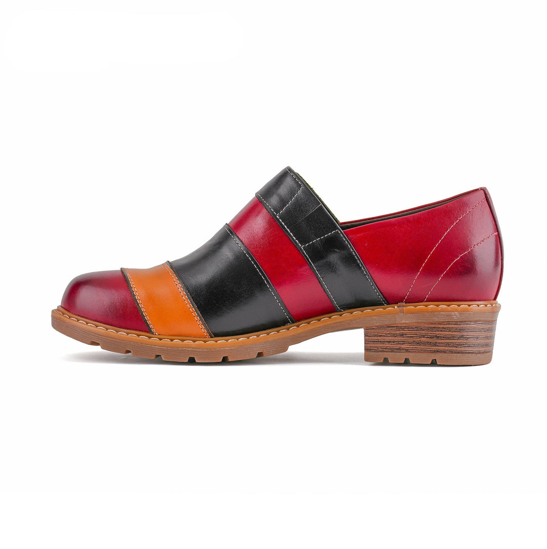 Vexlyn | Women's Floral Color-Block Loafers
