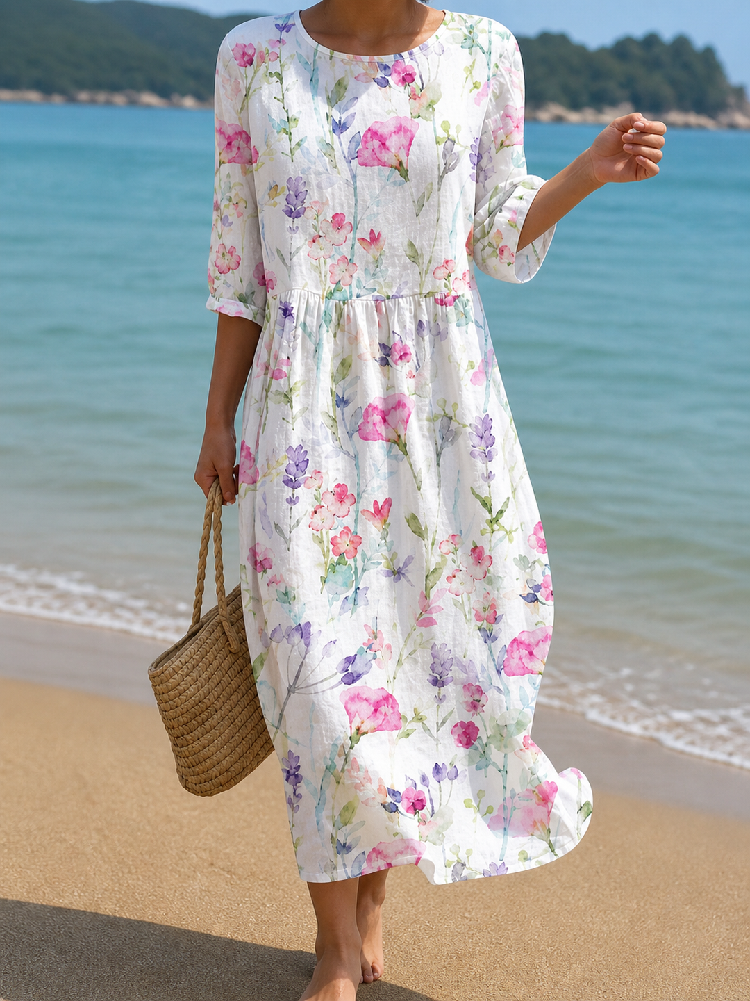 Women's Floral Print Casual Dress