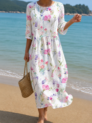 Women's Floral Print Casual Dress