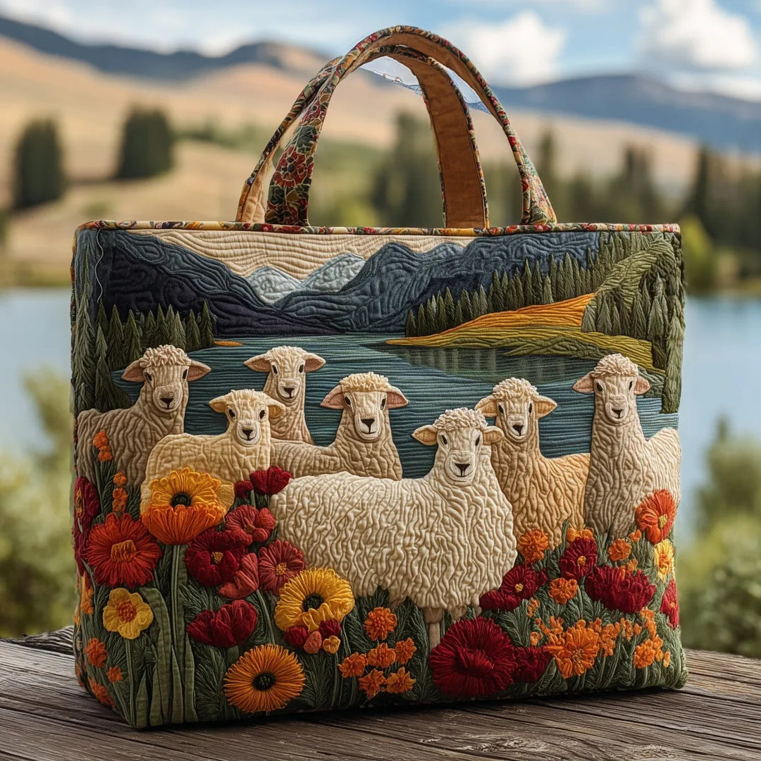 Borsa Donna con pecora al lago – Due Misure