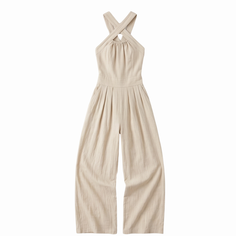 Colette™ | Fluid Open-Back Jumpsuit