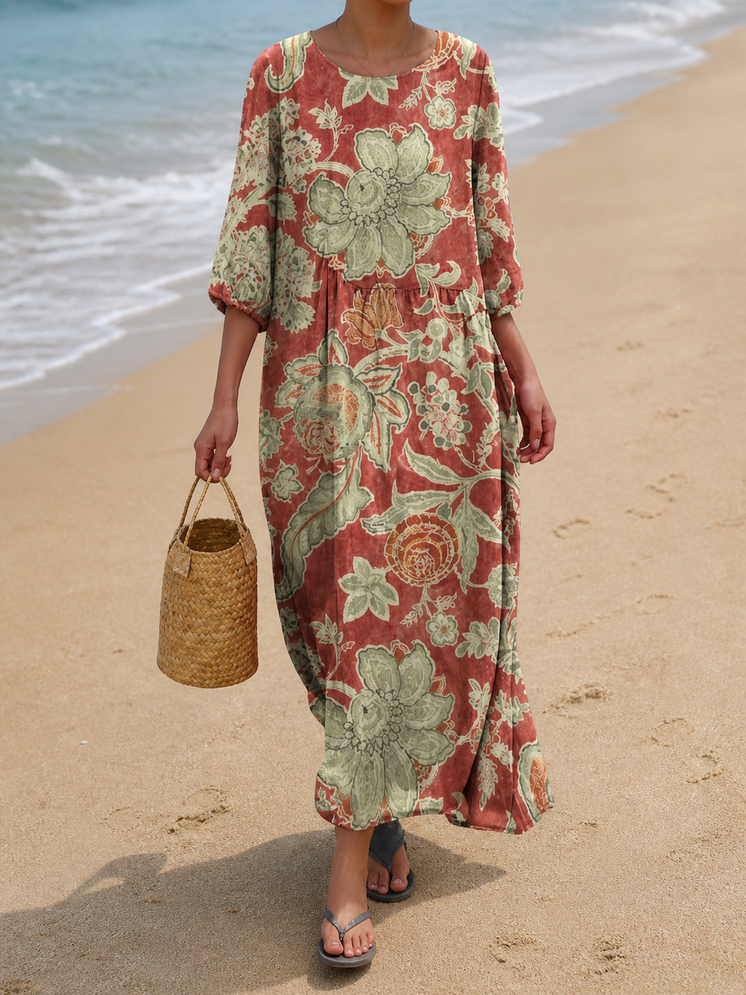 Women's Floral Print Casual Dress