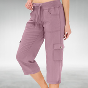 Julia™ | Cargo Capri Trousers with a Relaxed Fit