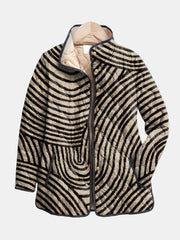 Inaya™ | Women's Retro Circle Pattern Quilted Jacket