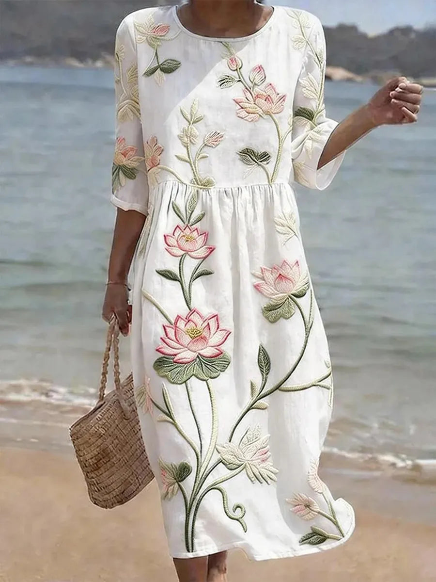 Women's Floral Print Casual Dress