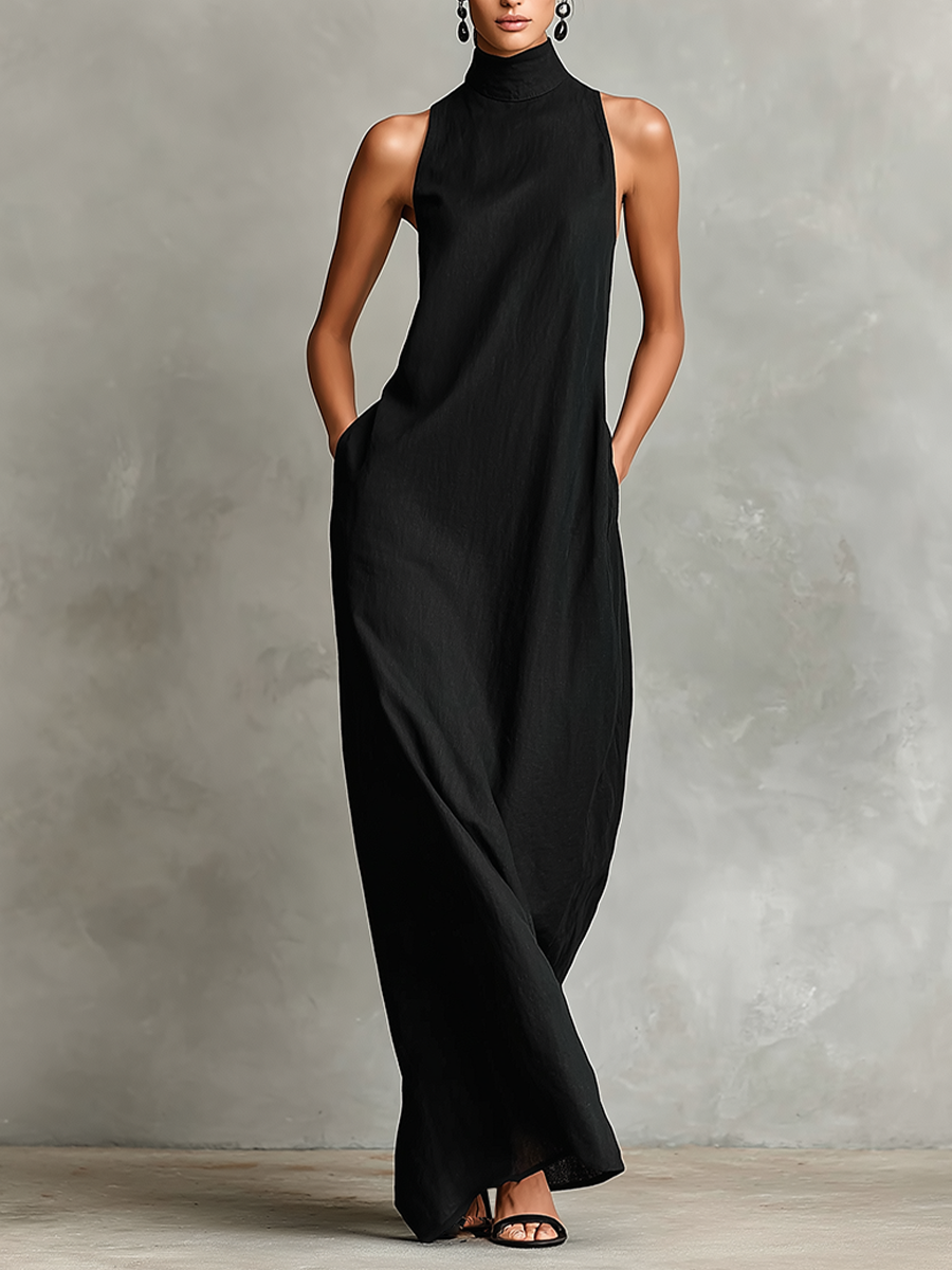 Nerina | Soft Turtleneck Maxi Dress