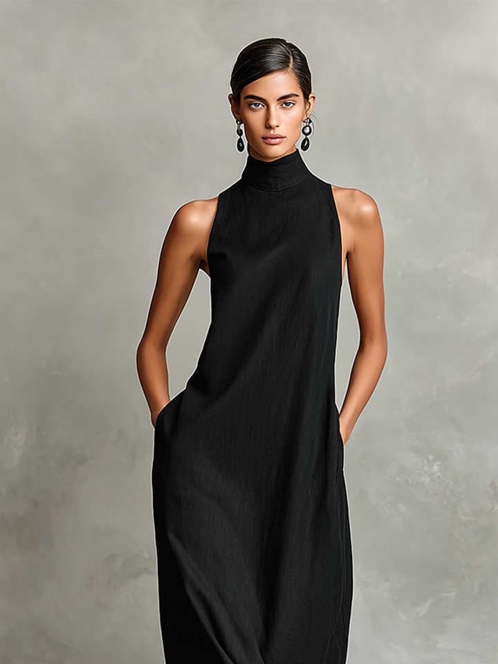 Nerina | Soft Turtleneck Maxi Dress