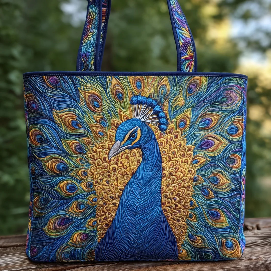 Borsa Trapuntata pavone reale – Capiente e Leggera