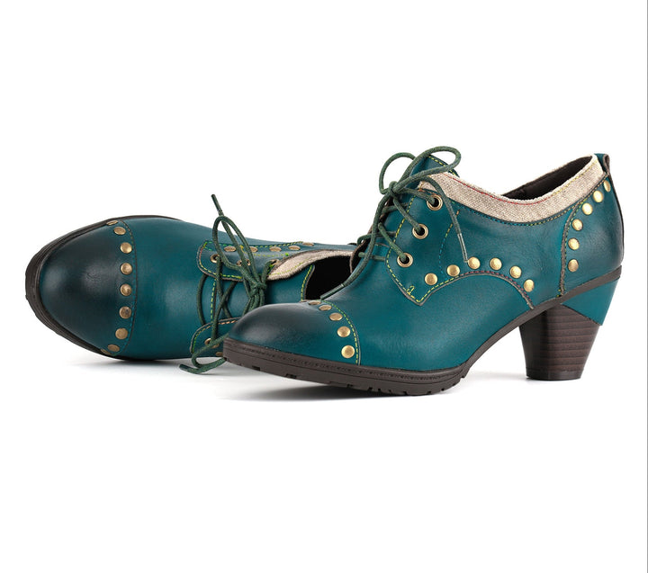 Olexa | Women's Studded Oxford Heels