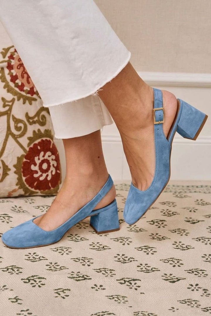 Rica™ | Women's Square-Toe Slingback Block Heels