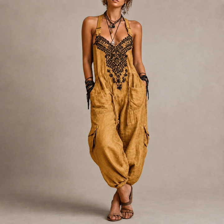 Astrid™ | Women's Embroidered Relaxed Jumpsuit
