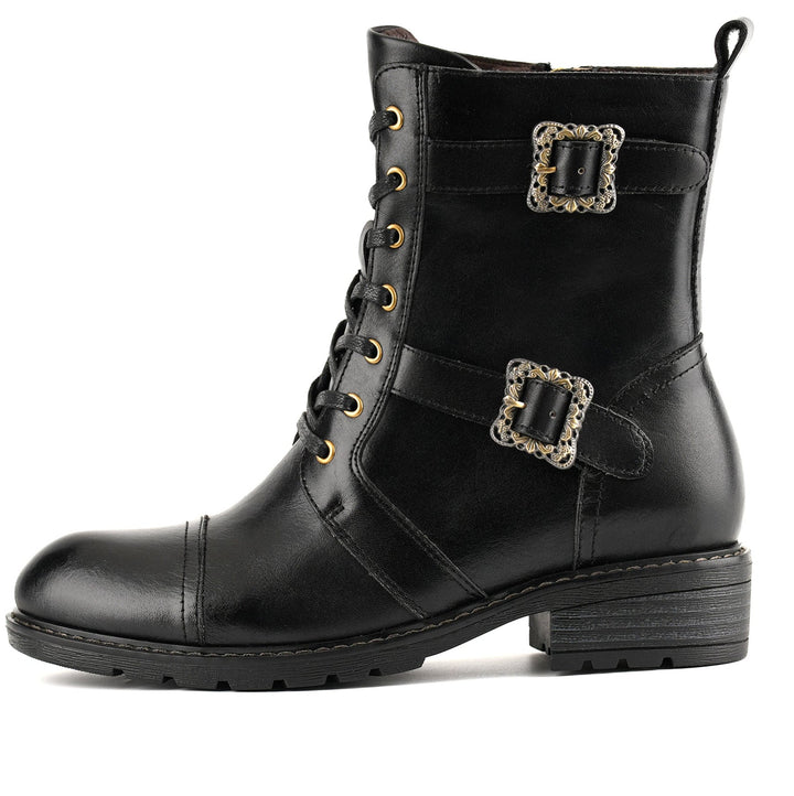 Orlena™ | Floral Lace-Up Ankle Boot