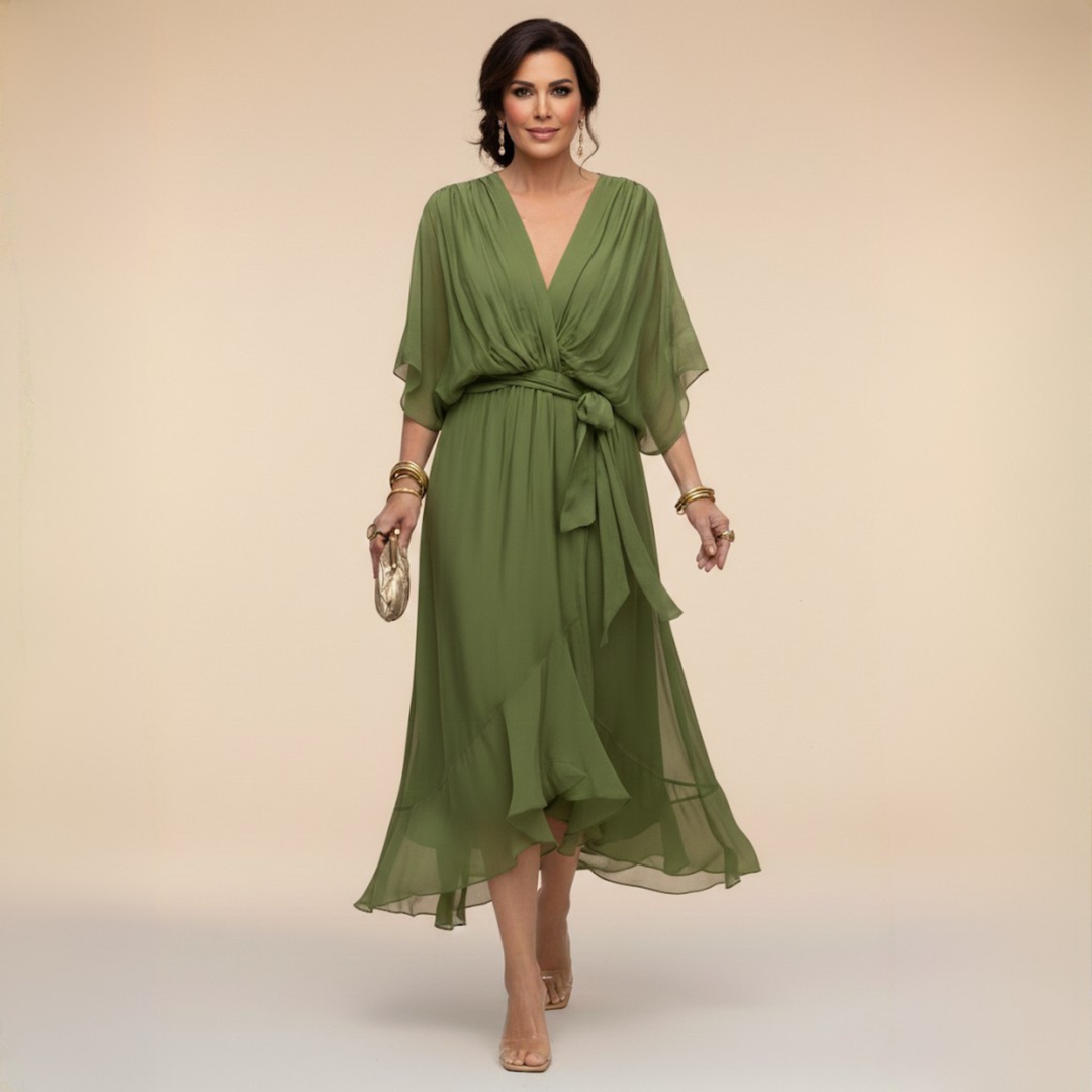 Opal™ | Women's V-Neck Midi Dress