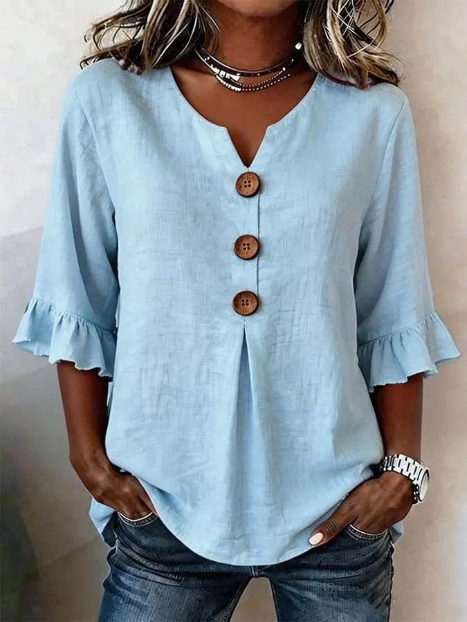 Josephine | Ruffle-Sleeve Blouse
